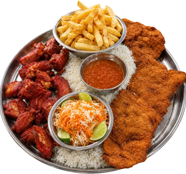Mixta Pollo y Costilla